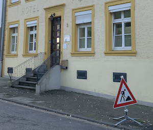 Baustellenschild